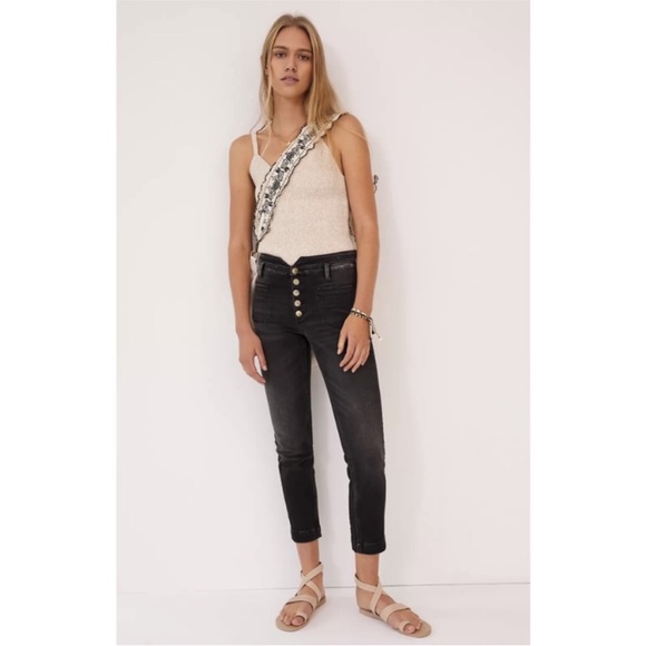 Anthropologie Denim - Anthropologie Pilcro Ultra High Slim Utility Jeans Button Fly Size 27